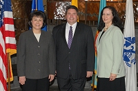 Dr. Yvette Roubideaux, Darryl Drapeaux, and Athena Elliott